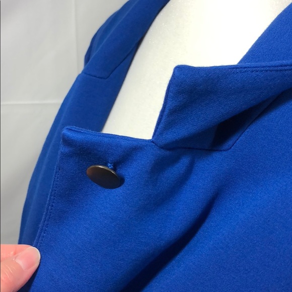 LOGO by Lori Goldstein Blue Stylist Ponte Blazer - Picture 8 of 14